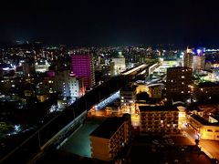 亀の井ホテルからの夜景：別府駅