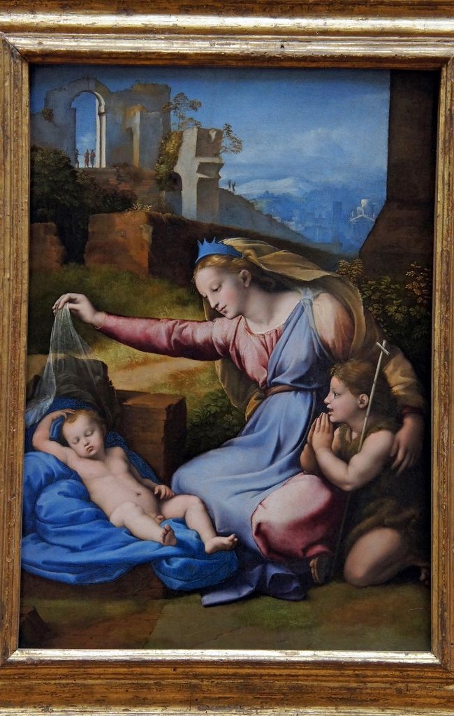 海辺に座る裸体の青年 ルーブル美術館 印刷絵画 額入り