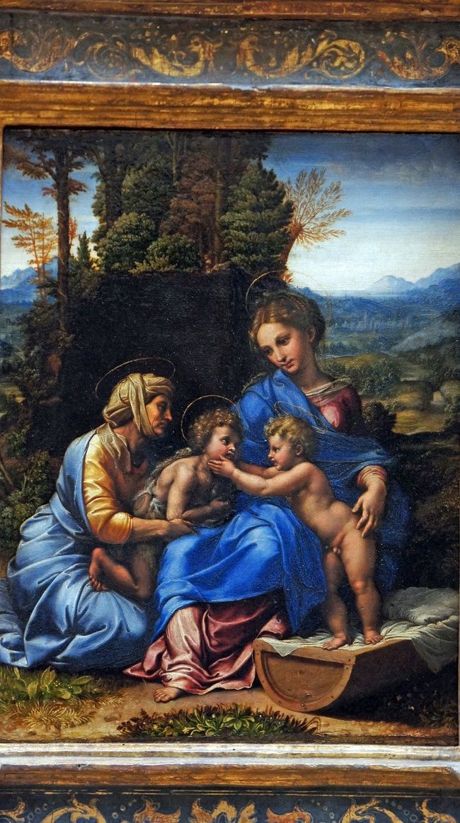 海辺に座る裸体の青年 ルーブル美術館 印刷絵画 額入り