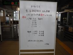 東北本線を作ったときに陸軍が八戸中心部に鉄道を通すことを反対したため、八戸駅は中心市街地から離れています。青森での大雨のため青森側は午前中運休、盛岡行きも8時53分まで運休でした。フェリーに乗ったので青春18きっぷで今日に帰ることができました。ラッキーです。