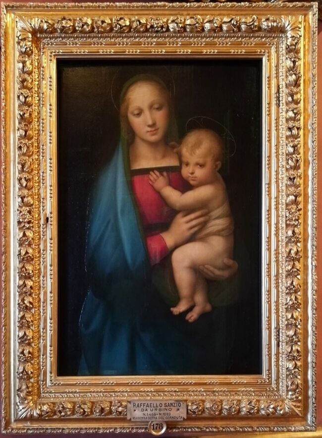 額入アート ラファエロ「大公の聖母」複製絵画 衰える
