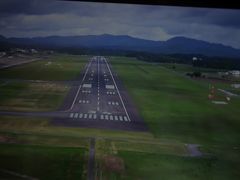 鹿児島空港RWY 34へ着陸。