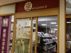 【秋田ふるさと館】 わさお？ 違う？ 秋田犬ポスターが貼ってました