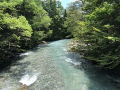 田代橋からの眺め。緑と水の流れは心が洗われます。
橋を渡って、対岸を進みます。
