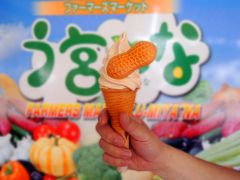 しかしこちらにきた本当の目的はこれ！

落花生ソフトクリーム 350円

落花生というと千葉県を思い浮かべるかと思いますが、実は富士宮市も落花生の産地なのだそうです。

非常に美味しく、コーンもメープルコーンというこだわりよう。
途絶えることなくお客さんがきておりました。

帰りに富士川SA（下り）で富士宮焼きそばを購入して帰宅。
こちらは何回かいただいておりますが美味しいです。

コロナウイルスの終息にはまだまだ時間がかかるでしょう。
そんな中でも3密を避け、うまく楽しめる方法を見つけていきたいと思います。

最後まで読んでいただきありがとうございました。
