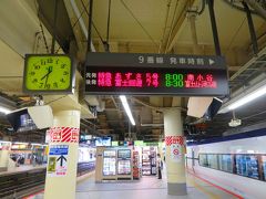 京成線、都営新宿線を乗り継いで新宿駅に到着。
狩人の歌でもお馴染みになった『8：00ちょうどのあずさ2号で♪～・・・』の8：00ちょうどの現在は2号ではない、5号で甲府へ向かいます。