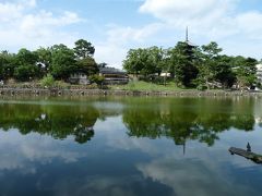 奈良公園と言えばこの「猿沢池」から観た興福寺の五重塔が映える写真です、

コロナウイルスは無ければ修学旅行生で賑やかな界隈ですが、全く学生を見掛けませんでした…。