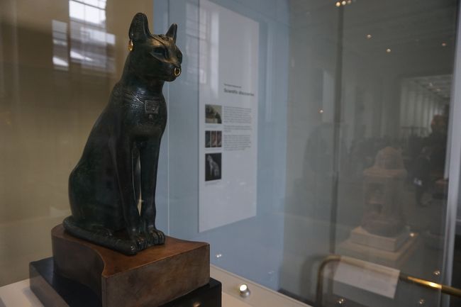 にゃんこさん。<br /><br />（ガイドブックでは、<br />　「動物崇拝の象徴とされたゲイヤー・アンダーソンの猫」）