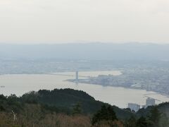 登仙台駐車場からの眺め。

大津方向。