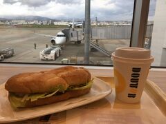 17:15 福岡空港

少し時間があるのでドトールコーヒーでサンドイッチをいただきます。