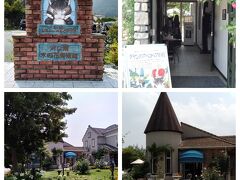 そろそろお昼時だったので、木の花美術館の中にあるオルソンさんのいちごに来てみました。

入り口がちょっと分かりにくい!!　このダヤンの絵が目印です。
コロナ禍のせいで座席をあけていたため、少し待ちました。（テラス席はあいていましたが日差しがあったので・・・と言っても店内も換気で窓は開いていました。）