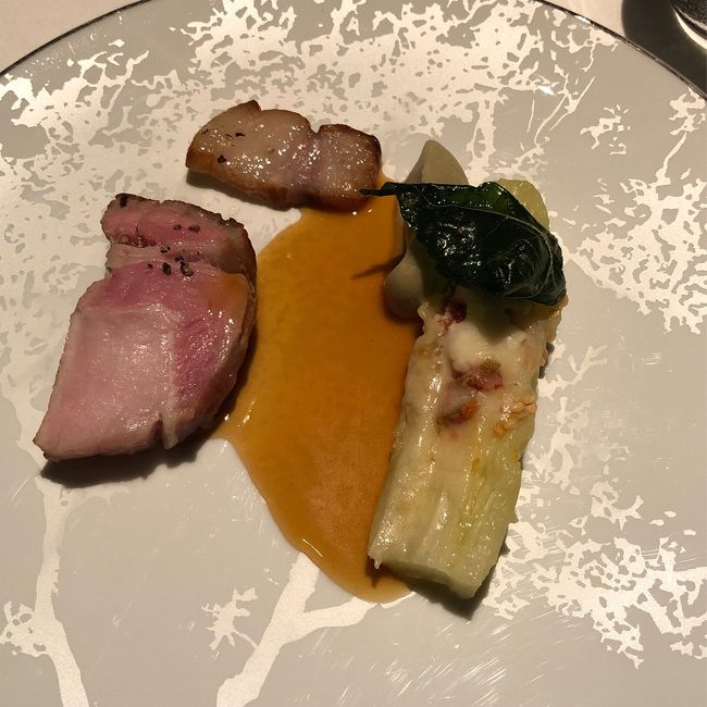 メインのポークのグリル<br />