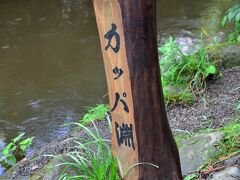 着きました！

人間を驚かすカッパが棲んでいたという淵です。
『遠野物語』では、カッパは人間の女性と密通し、馬にいたずらをします（カッパの話は数話あり）。
