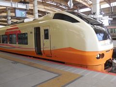乗り継ぎのいなほ号酒田行。
昔常磐線で走っていたE653系に再会。
新潟駅は高架工事中で、在来線のホームを新幹線と同一フロアに上げている最中。
