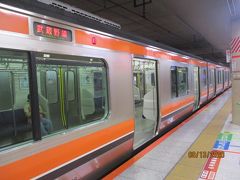 待ち合わせの時間までも結構ヨユーがあったので、東京駅始発でガラガラの武蔵野線に乗りました。