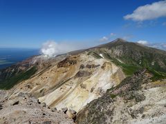 上ホロカメットク山から十勝岳方面