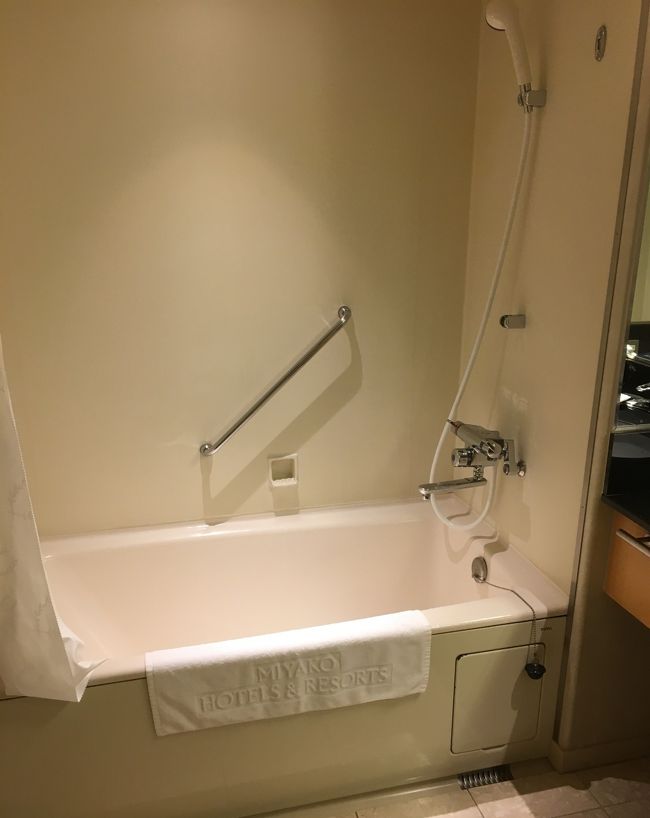 お湯の出が良くて、何度も入浴しました。<br />今回ホテルの滞在時間が長いので・・