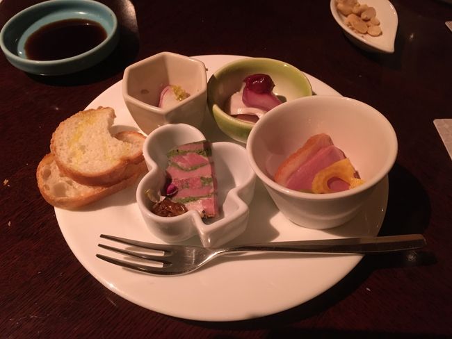 お仕事終わりの旦那様と合流してのカクテルタイムの今日のプレート