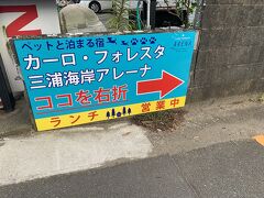 ちょっとわかりにくい場所にあるホテル。
この看板が目印。