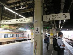 1時間半で大垣駅
隣のホームに移って米原行きを待ちます