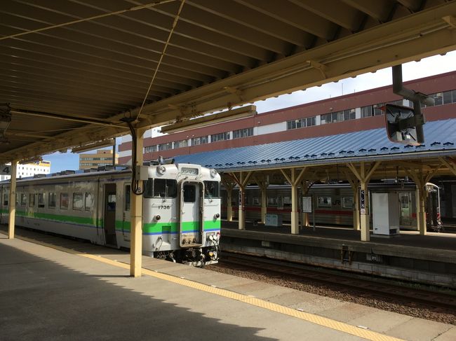 ★14:10<br />釧路からは特急でも良かったのですが、無性にキハ40に乗りたくなり普通列車で移動することに。