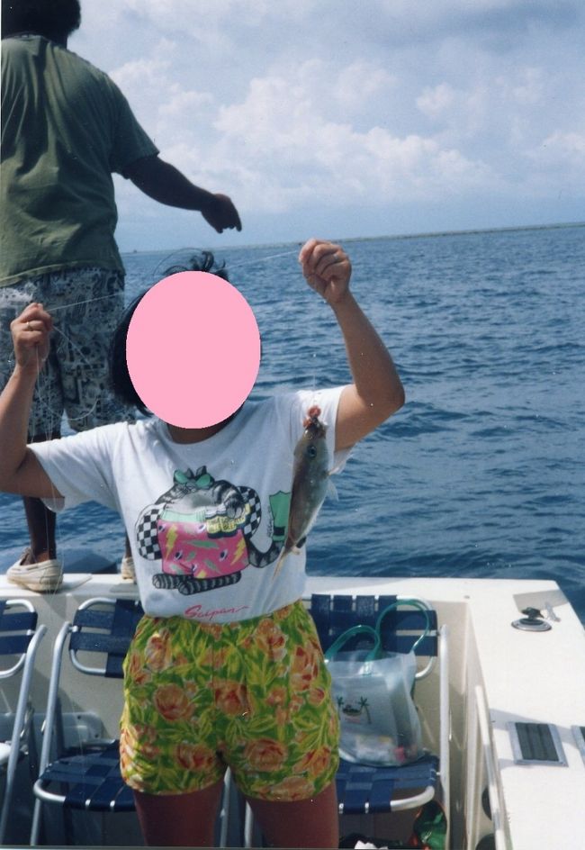 この後、ナポレオンフィッシュの幼魚も釣りました。