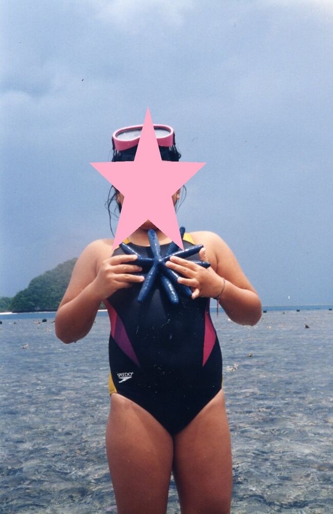 今回もガルメアウス上陸。アオヒトデを持ってご満悦。