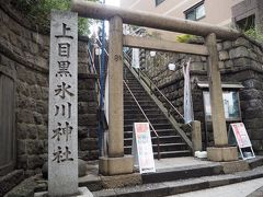 桜並木を散策した後、近くにあった上目黒氷川神社へ。