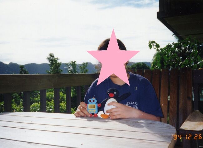 ニッコーパラオのベランダで。