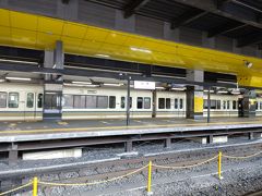 8:41発のJR嵯峨野線（山陰本線）で亀岡駅に出発