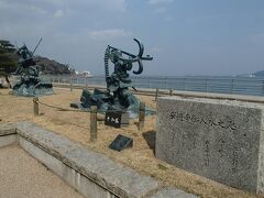 このあたりで壇ノ浦の戦い（1185年）があった。