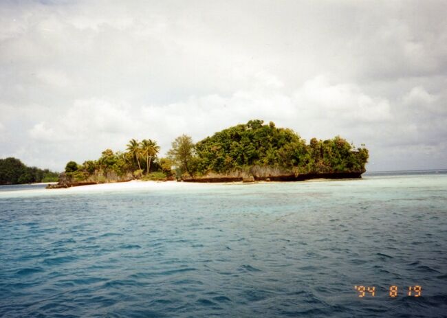 ハネムーンビーチが見えます。