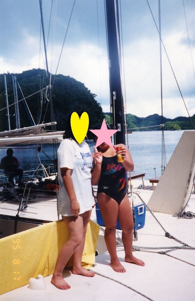 海から上がって一休み。