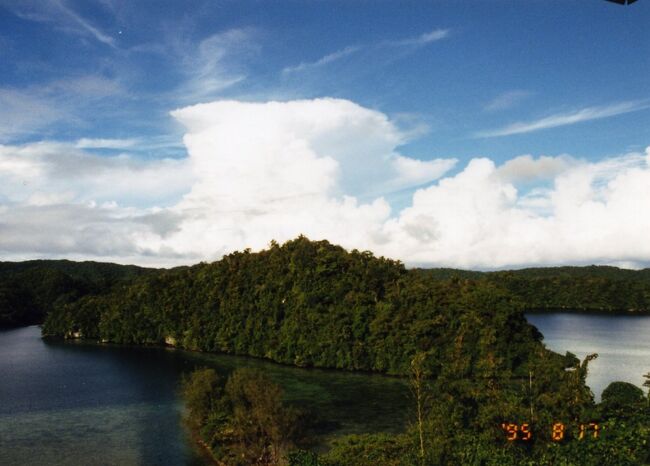 空の青と、雲の白。