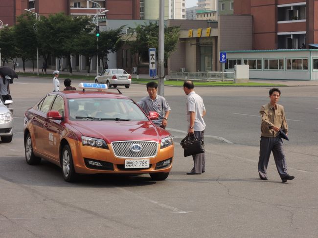 平壌のタクシー