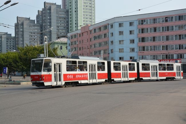 そして路面電車。車両はすべてチェコ製だ。