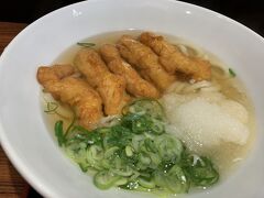 前回と同じ『渡邊製麺所』でとり天うどんの朝食☆
鶏が柔らかくってとっても美味しいんです！
ごちそうさまでした♪