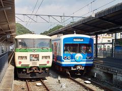 乗って来た踊り子号といずっぱこ
撮り鉄の方々が三脚を構えて写真を撮っていました。