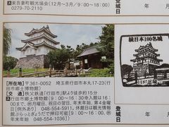 早速、行田市郷土博物館で続日本１００名城・忍城のスタンプをＧＥＴ。

入り口で体温測定、連絡先記入とコロナ対策厳重です。しかも３０分で出ろとのこと。

大人２００円　入館は９時から午後４時まで　午後４時半閉館
