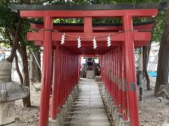 本殿を降りて明治通りの方向に行くと左側にあるのが
雷電神社