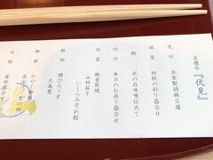 税込み5,500円の『伏見』を注文してみる。お品書き見てワクワク！