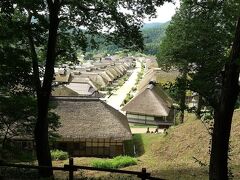 子安観音を過ぎたところに大内宿展望台がある
ここからの眺めはよい