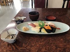 Day23
7/20月
船泊～香深24.5km 7:40発ー10:03着
フェリーターミナルの2階の食堂でお寿司


