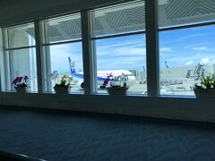 那覇空港に到着。
これよ、これ！
那覇空港の通路でこの景色を見ると沖縄に来た喜びが爆発しそうになる～！