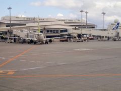 16時02分、那覇空港に着陸した。空は少し曇っていた。