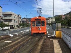 そろそろ伊予鉄に乗って松山駅へ移動します