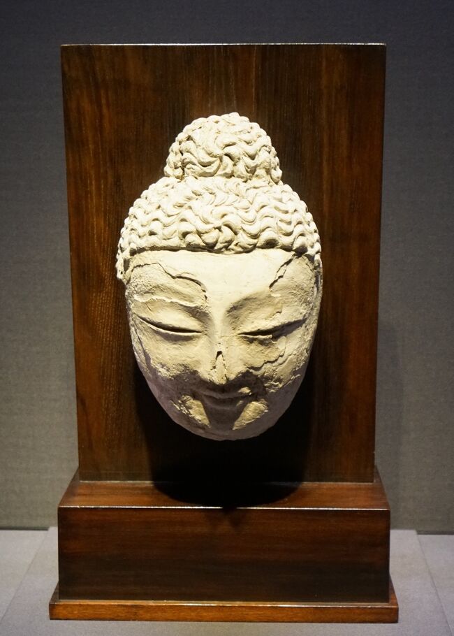 宋代 東南アジア 青銅 仏像 仏頭 博物館展示品 時代保証 （古仏