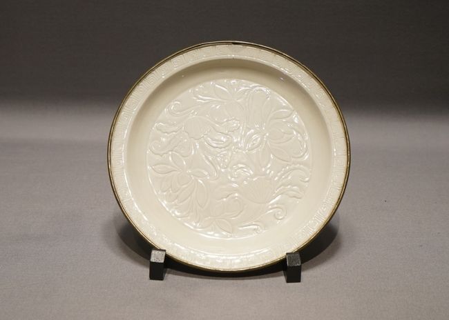 ネット 中国陶磁器　定窯　彫り絵椀 陶芸