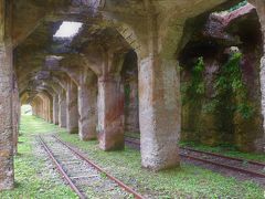 まるで古代遺跡のような旧太子駅。廃墟好きにはお勧め！