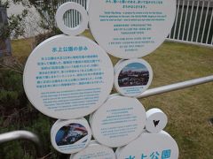 水上公園の由来が書かれたものです。2016年に工事が完成してそのころにBills福岡が進出しました。